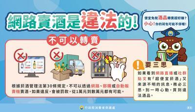 圖卡13_網路賣酒是違法的