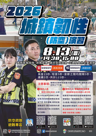 2026城鎮韌性防空海報